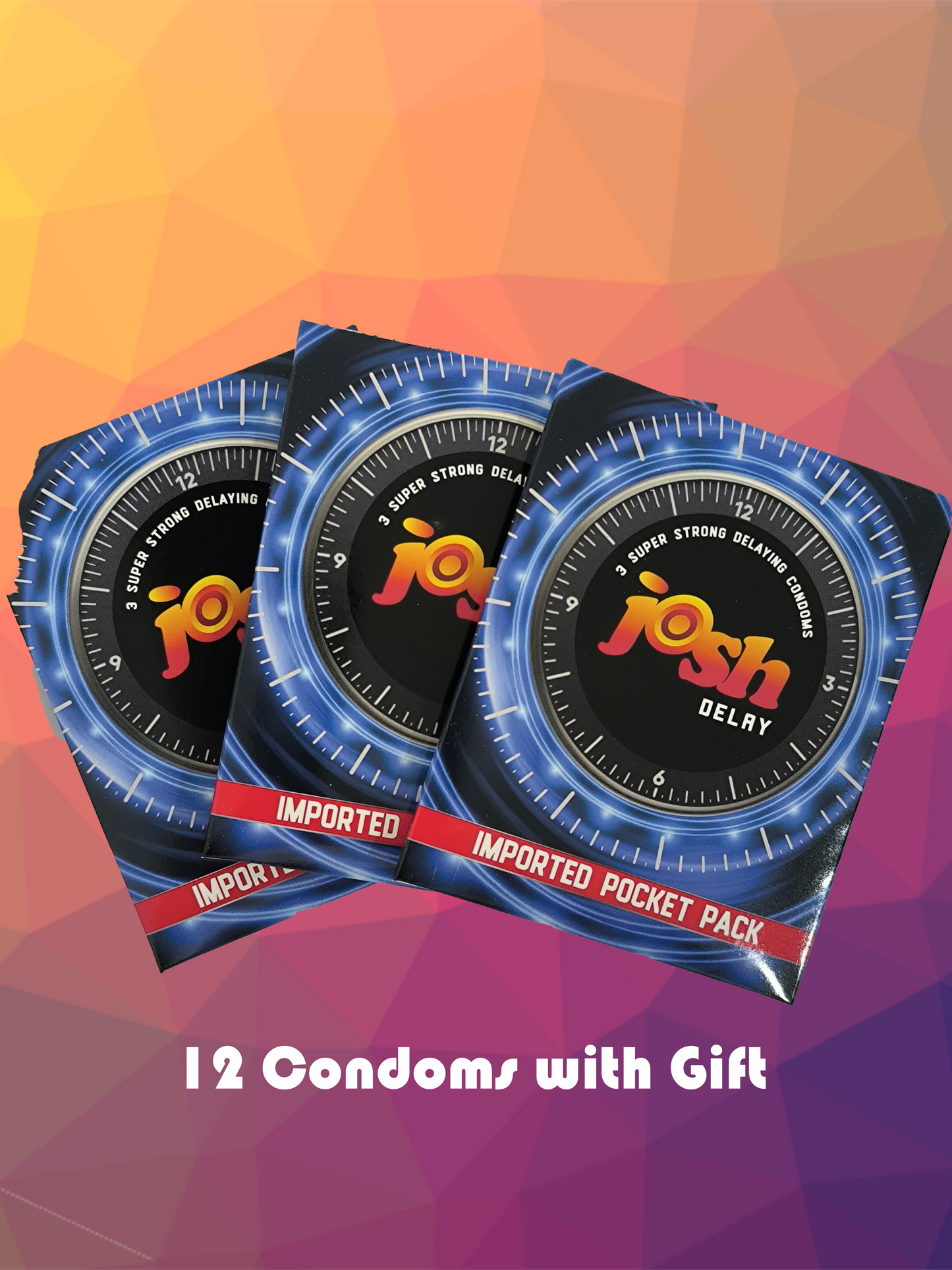 Josh Delay Condoms (12 Condoms Packing)