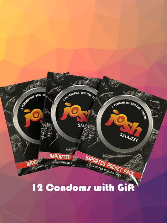 Josh Salajeet Delay Condoms (12 Condoms Packing)