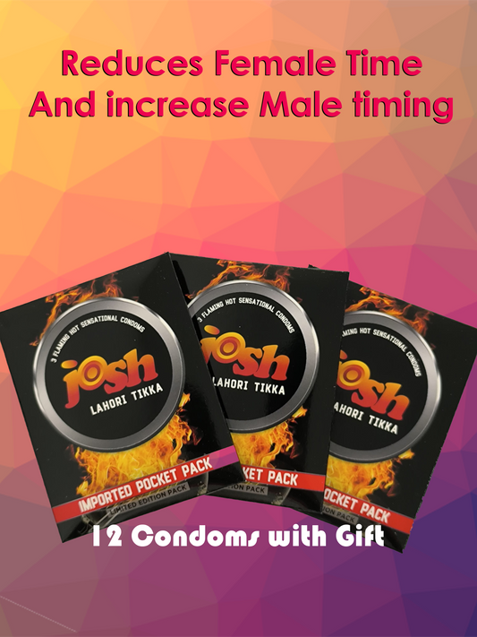 Josh Lahori Tikka Delay Condoms (12 Condoms Packing)