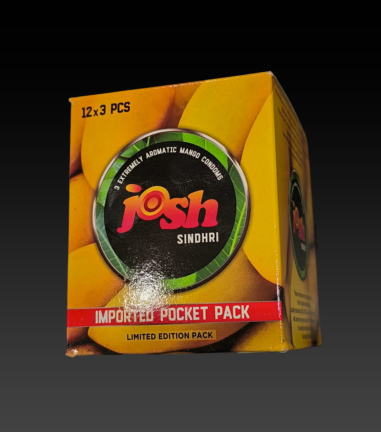 Dispenser Josh Sindhri Mango Flavored Condoms (36 Condoms)